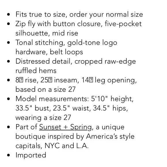 BLANK NYC White Ruffled Flared Hem Crop Length Jeans NWOT - Picture 7 of 12